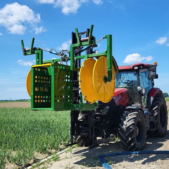 Druppelslangen Oprolmachine