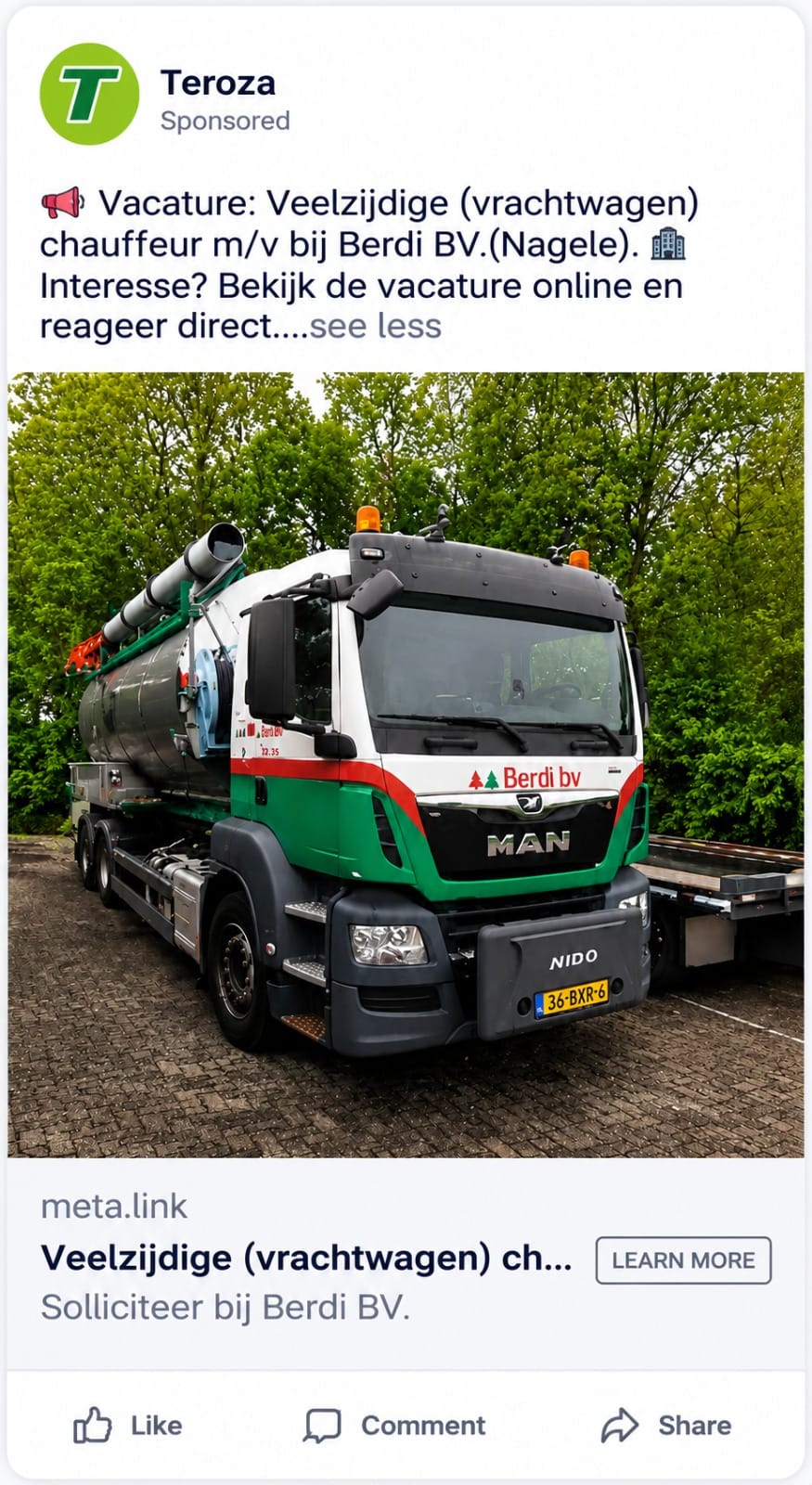Meta advertentie voorbeeld 2